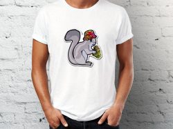 Štampa na majicama Junkie majica sa printom veverice